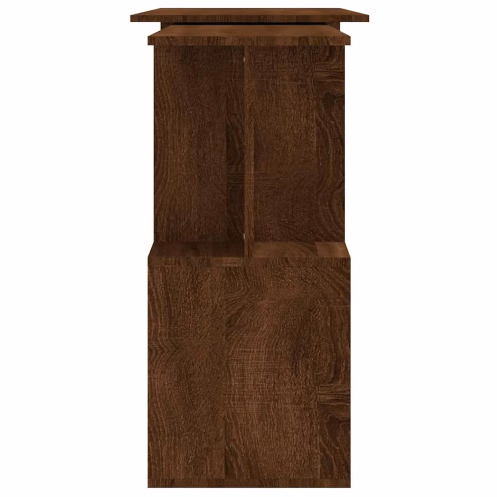 Berkfield Home Modern Corner Desk in Brown Oak, W/D/H: 200 x 50 x 76 cm – 4