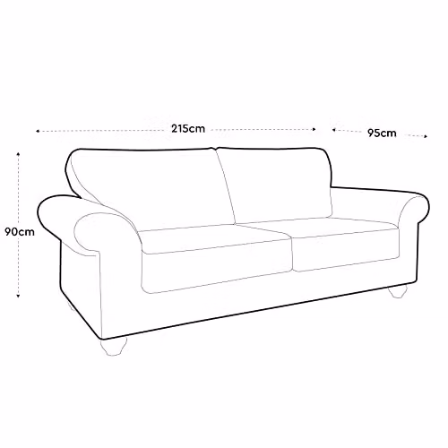 Abakus Direct Ingrid 3 Seater Sofa in Woodrose Pink Braided Chenille Fabric, W/D/H: 215 x 95 x 90 cm – 2