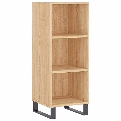 vidaXL Sideboard in Brown Sonoma Oak, W/D/H: 34.5 x 32.5 x 90 cm