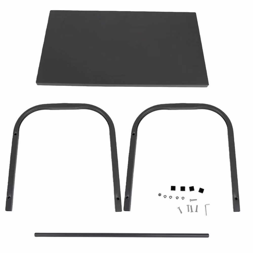 Ventryn Grey Metal Microwave Storage Rack and Kitchen Shelf Holder – 2