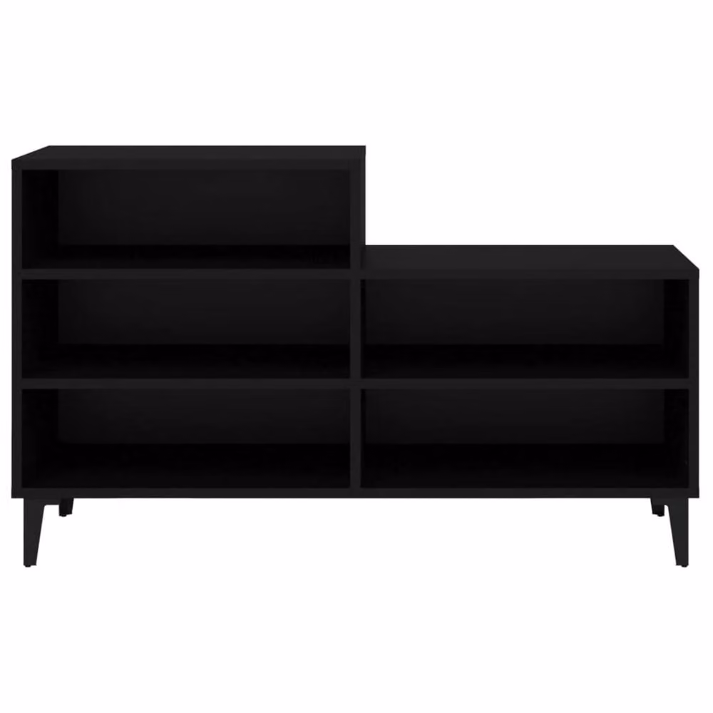 Berkfield Home Industrial Black Shoe Cabinet with Internal Shelves, W/D/H: 102 x 36 x 60 cm – 2