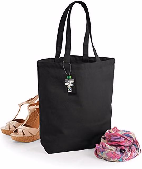 Westford Mill Plain Camden Shopper Shopping Bag, 13 Litres, Black