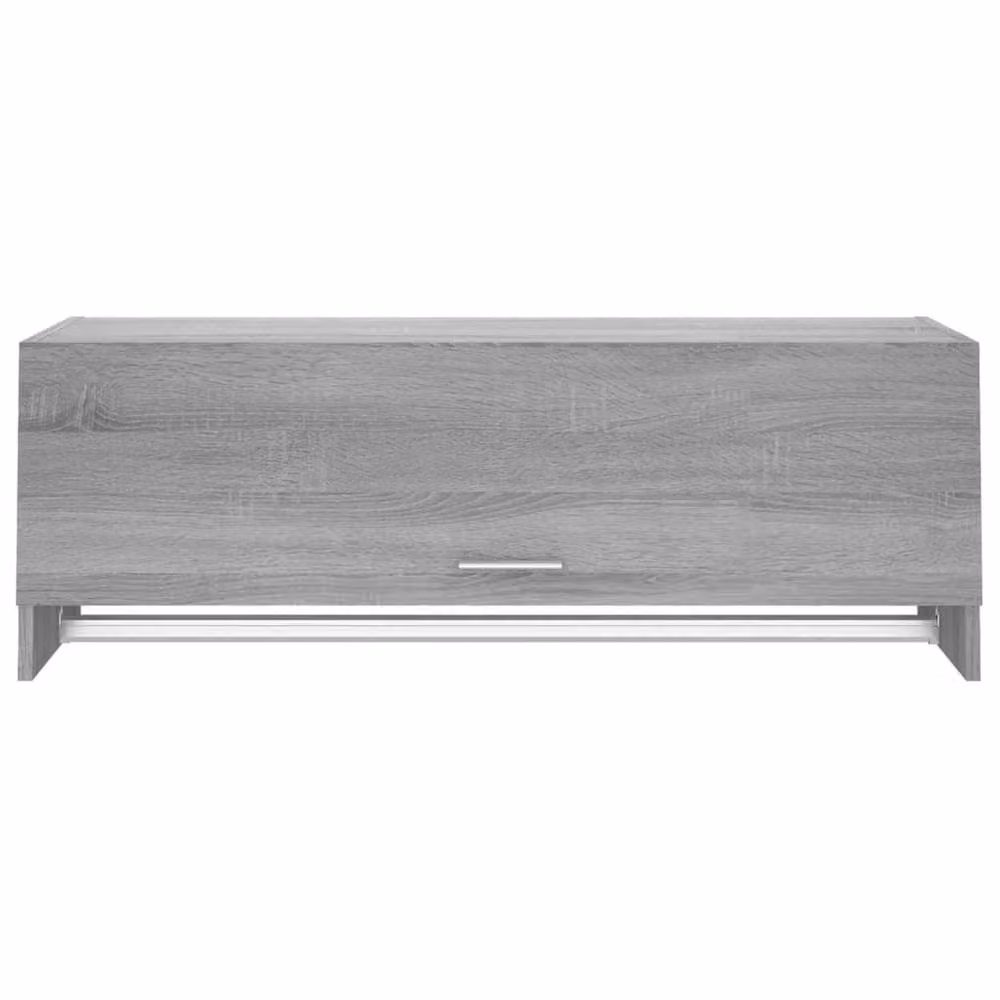 Berkfield Home Sonoma Wardrobe in Grey, W: 100 cm, D: 32.5 cm, H: 35 cm – 2