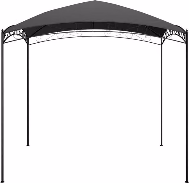 Berkfield Home Gazebo in Anthracite Grey, W/D/H: 3 x 3 x 2.65 m