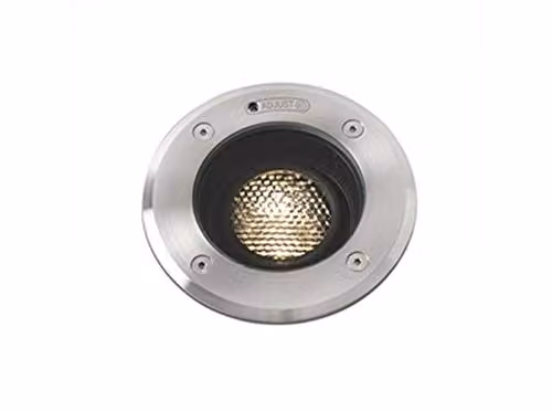 Faro Barcelona Geiser 70303 LED Recessed Ground Light, Grey and Silver, 7W, 3000K Warm White, IP67, Adjustable and Saltwater Resistant – 1