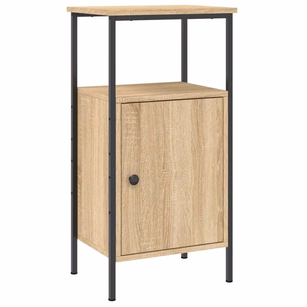 Berkfield Home Sonoma Oak Bedside Cabinet in Brown, W/D/H: 41 x 31 x 80 cm – 2