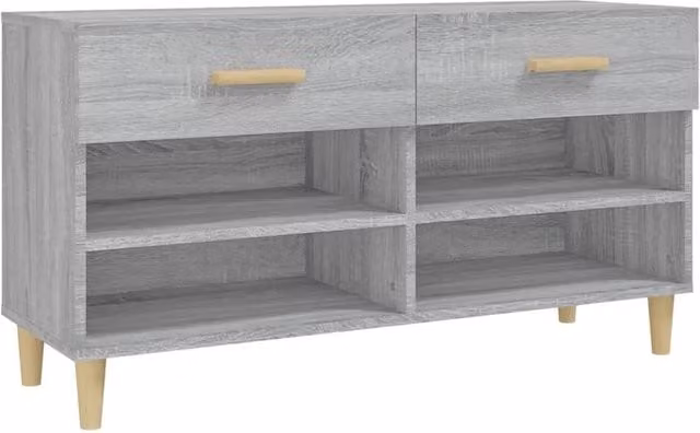 Berkfield Home Grey Sonoma Shoe Cabinet W/D/H: 102 x 35 x 55 cm – 1