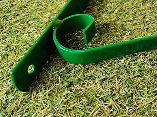 Shop4allsorts Set of 2 Green Metal Hanging Basket Brackets for 40cm Flower Baskets – 4