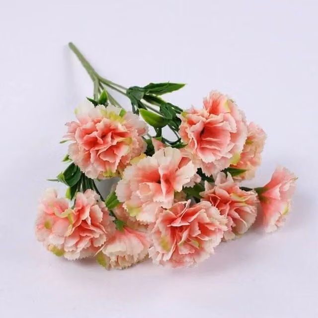 Havendro UV Resistant Artificial Carnation Silk Flowers in Beige, Pink and Multicolour