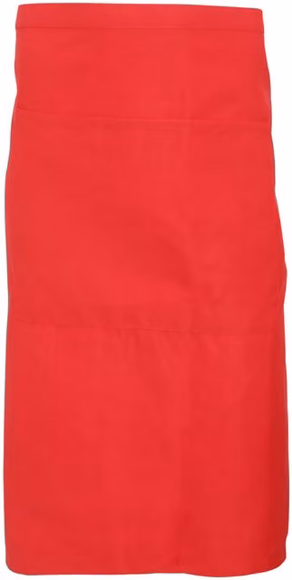 Dennys Catering Waist Apron with Pocket, Red, Pack of 2 – 1