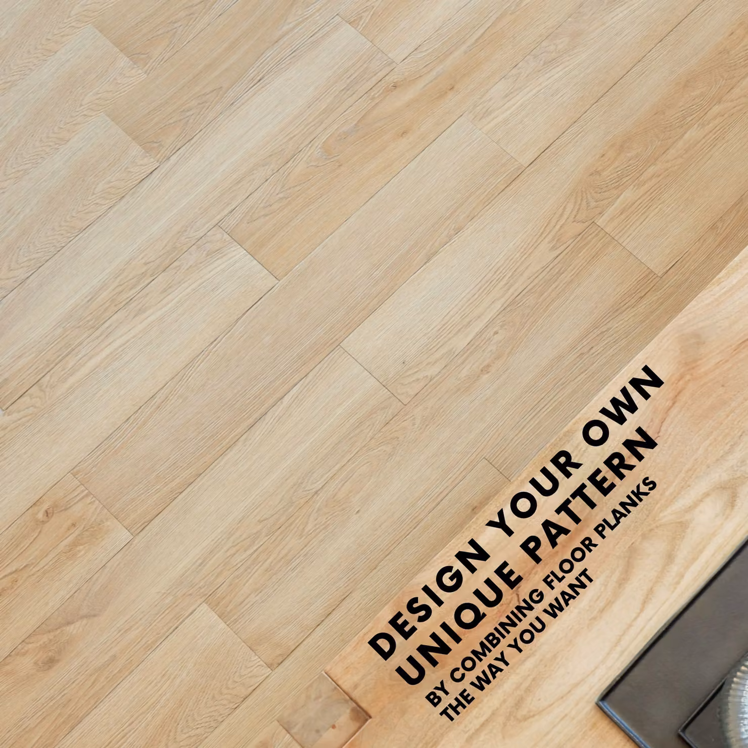 Novecrafto Self Adhesive Wood Look Vinyl Floor Planks, 7 Pack, Beige, W: 91.4 cm, D: 15.2 cm – 1