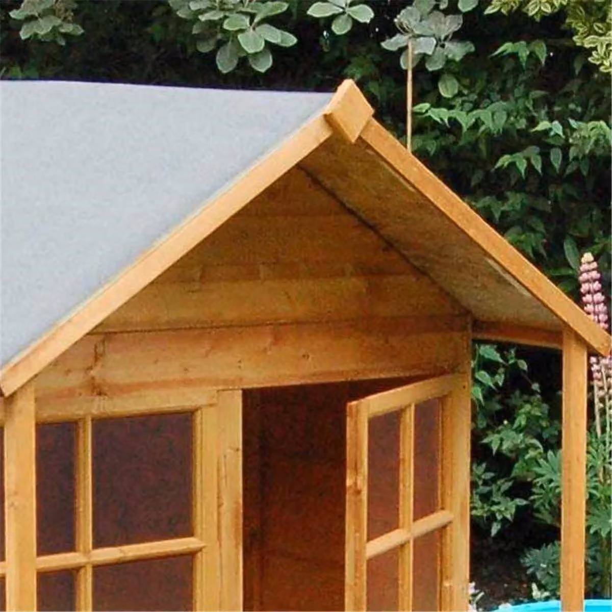 Cheshire Deluxe Playaway Playhouse in Natural Wood, Brown – 4
