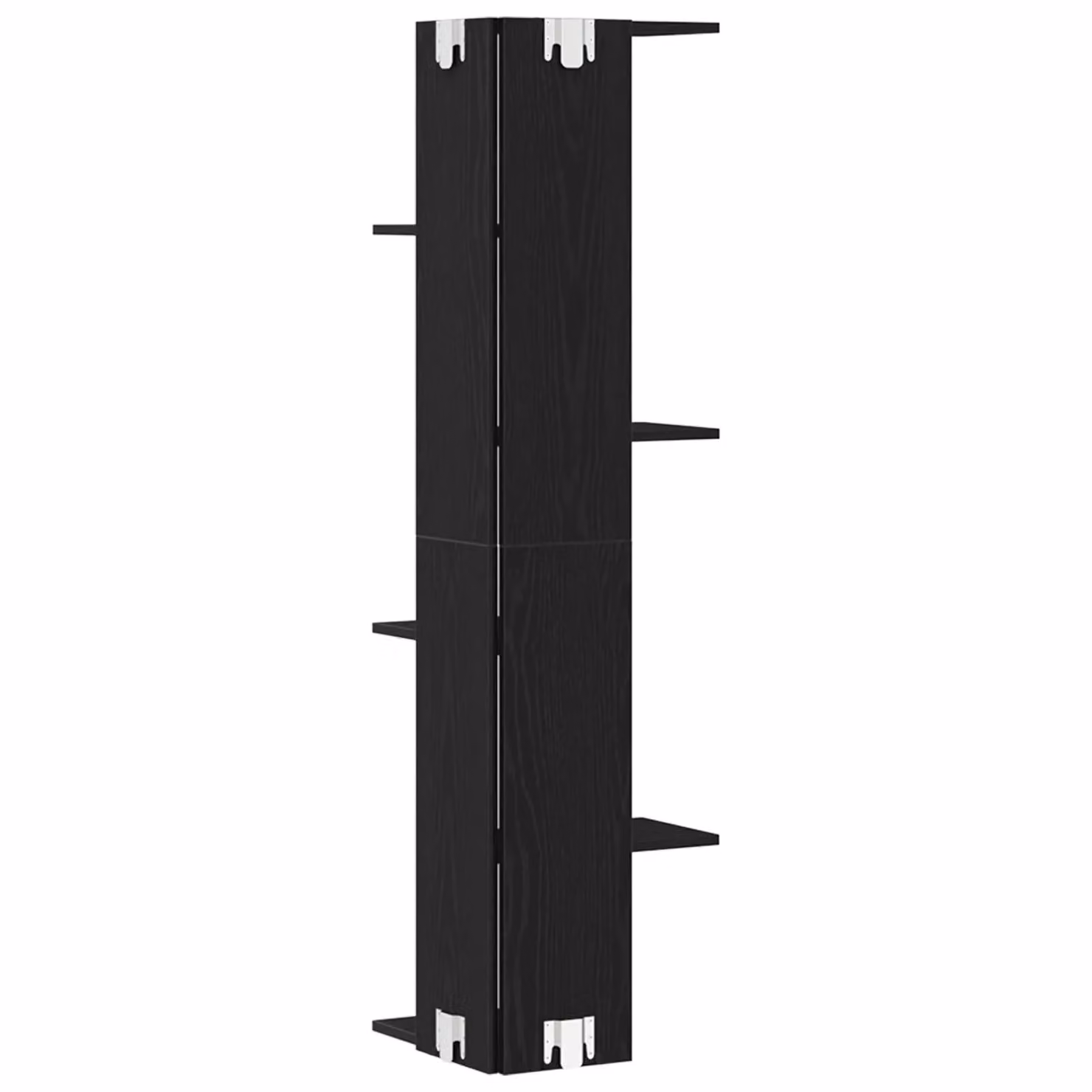 Berkfield Home Black Oak Wall Mounted Corner Shelf – 2