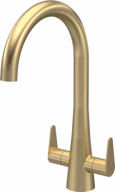 Balterley Situla Dual Lever Kitchen Mono Mixer Tap in Brushed Brass – 1
