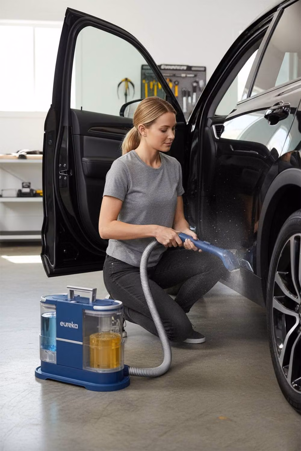 Living and Home Portable Carpet and Upholstery Spot Vacuum Cleaner with 2 Separation Tanks in Blue – 5