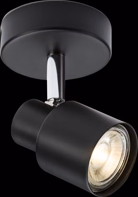 Netlighting Knightsbridge Single GU10 Spotlight in Matt Black, Adjustable and Dimmable LED Downlight – 2