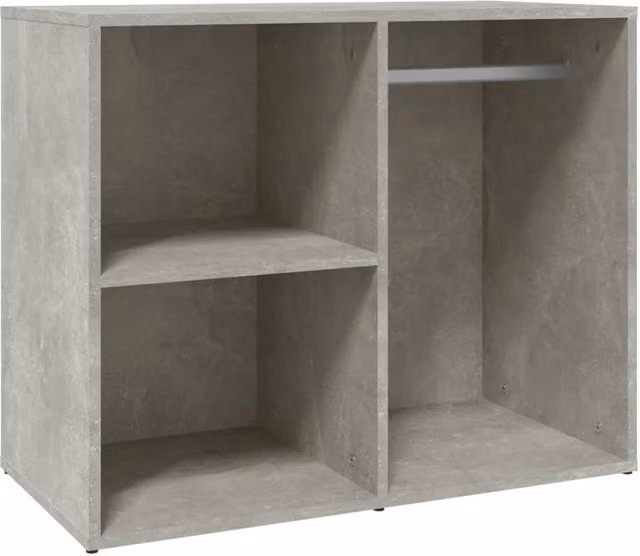 Berkfield Home Dressing Cabinet in Concrete Grey, W/D/H: 80 x 40 x 65 cm