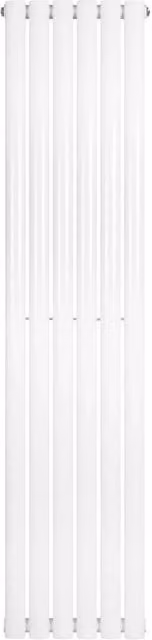 Monstershop Oval Single Column Steel Radiator, White, H: 160 cm, W: 36 cm – 1