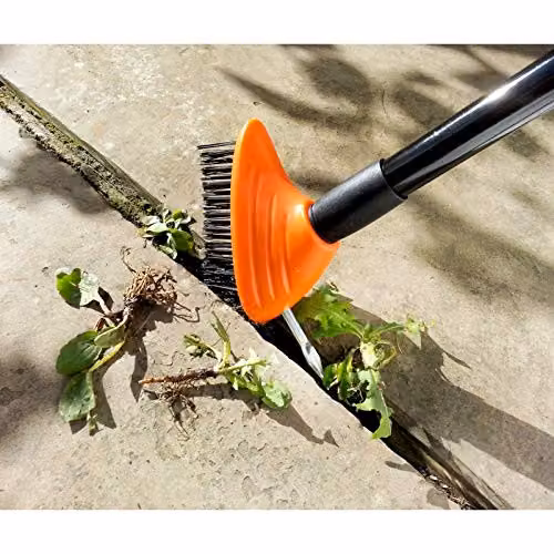 mysmartbuy 3-in-1 Telescopic Garden Brush and Weeding Tool in Orange and Multicolour – 2