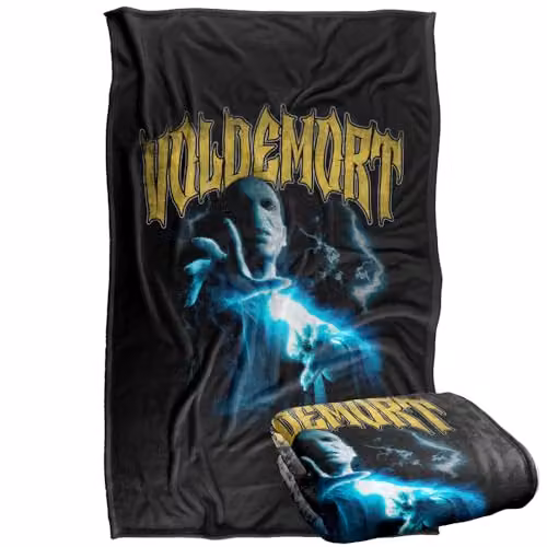Warner Bros. Harry Potter Voldemort Lightning Silky Touch Super Soft Fleece Throw Blanket, Multicolour, W: 91.44 cm x D: 91.44 cm x H: 147 cm – 1