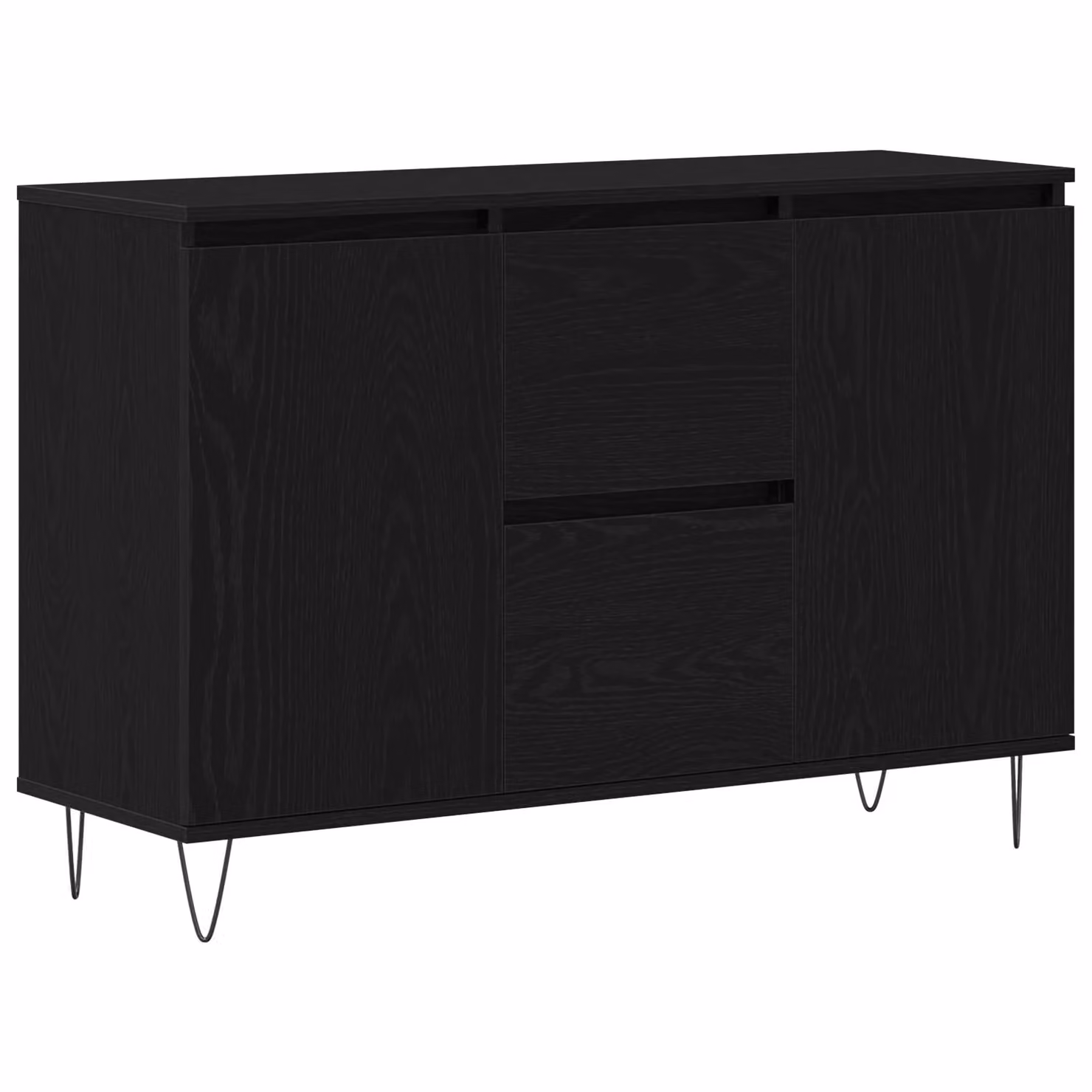 Berkfield Home 101 Sideboard in Black Oak, W/D/H: 5 x 35 x 70 cm – 2