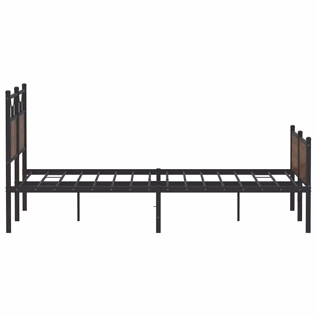 Berkfield Home Bed Frame in Brown Oak with Drawers, W/D/H: 140 x 190 x 91.5 cm – 4