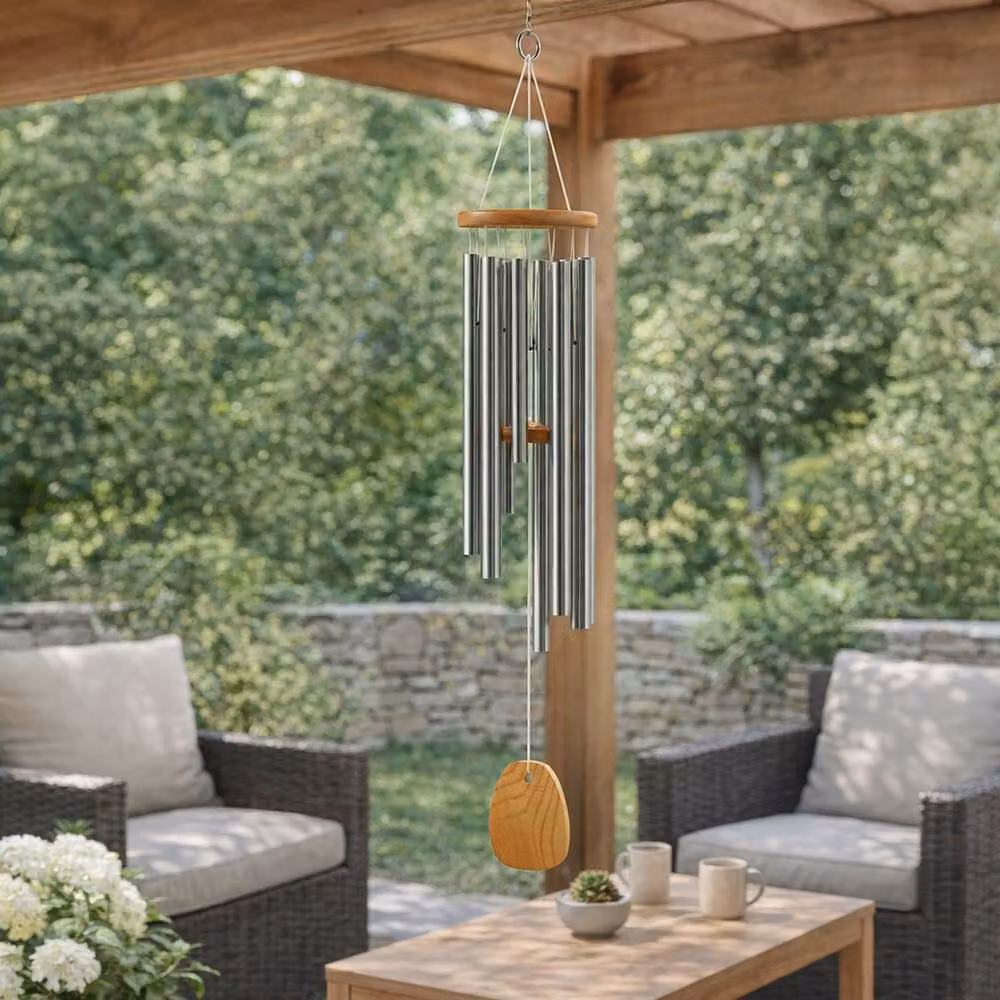 Woodstock Chimes Gregorian Silver Wind Chime - Tenor – 3