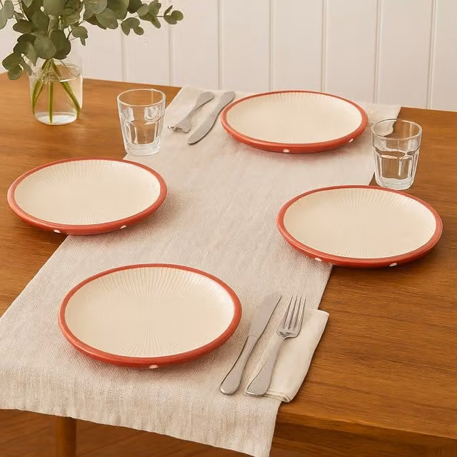 Country Living Autumn Harvest Set of 4 Multicolour Ceramic Toadstool Top Side Plates – 1