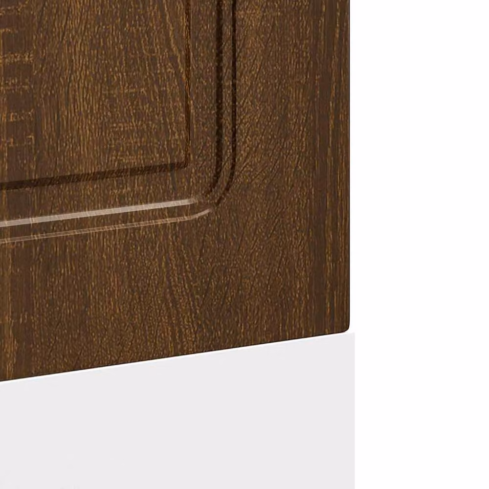 Berkfield Home Kalmar Dishwasher Panel in Brown Oak, Engineered Wood, W: 60 cm, D: 1.5 cm, H: 67 cm – 3