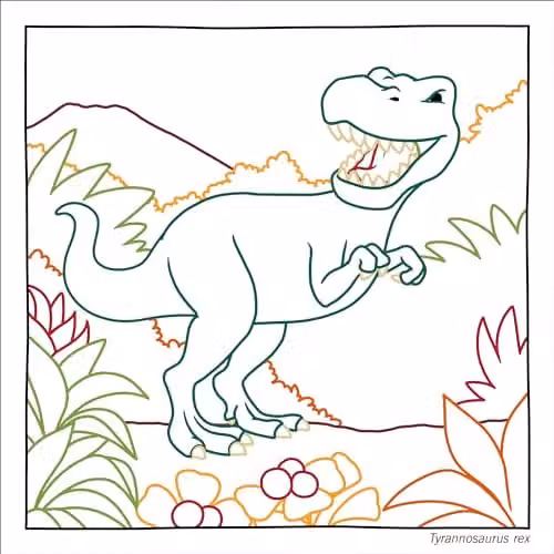 Callisto Kids Magic Paper Dinosaur Colouring Book for Children Aged 4-8 with Hidden Patterns, Multicolour – 3