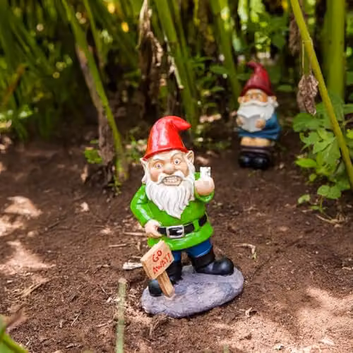 Menkind BigMouth Go Away Cheeky Garden Gnome in Multicolour Poly Resin – 3