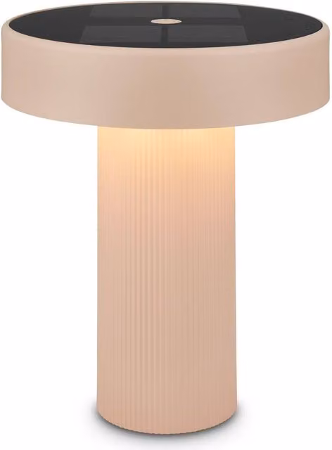 Briloner Poga Rechargeable LED Table Lamp, Beige, H 20 cm x W 16 cm x D 16 cm – 1