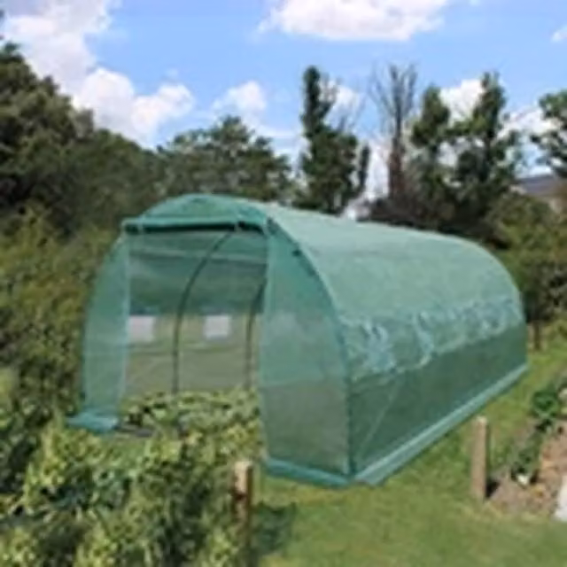 EONLION Reinforced Green Walk In Polytunnel Outdoor Garden Greenhouse with Steel Frame and Window, W/D/H: 2 x 2 x 2 m – 1