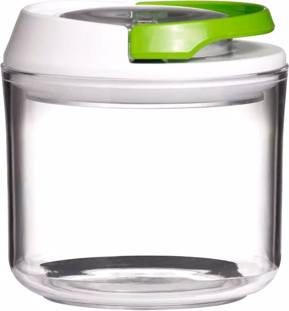 Orsina Airtight and Leakproof Plastic Food Storage Container, 0.4 l, Transparent, White and Green – 1