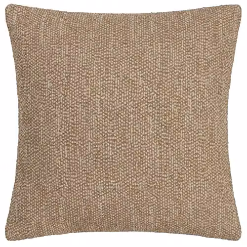 Riva Home Tiona Square Polyester Filled Cushion, Toffee / Nougat, W/D/H: 50 x 50 x 50 cm – 1