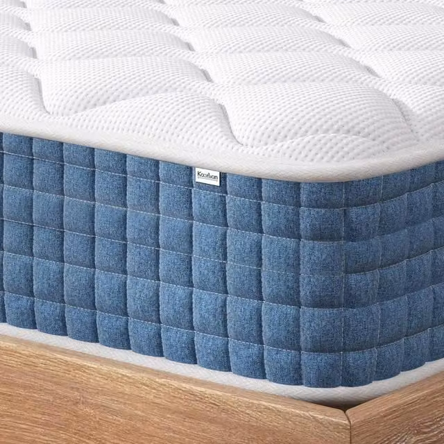 FORGEVIO King Luxury Orthopaedic Mattress in Blue, W/D/H: 150 x 200 x 25 cm