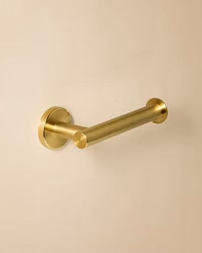 COSMIC Architect SP Wall Mounted Metal Toilet Roll Holder in Brushed Gold – 2