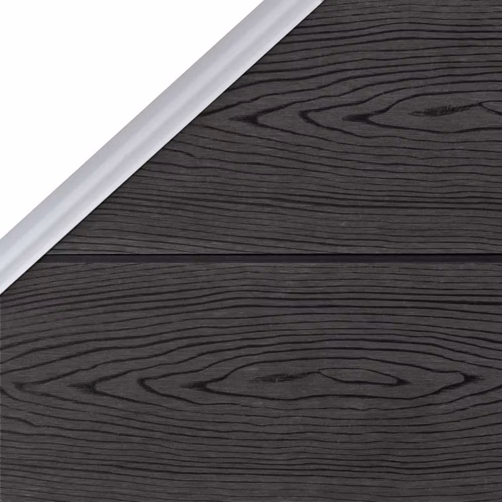 Berkfield Home Grey WPC Fence Panel W: 95 cm, H: 105-180 cm – 4