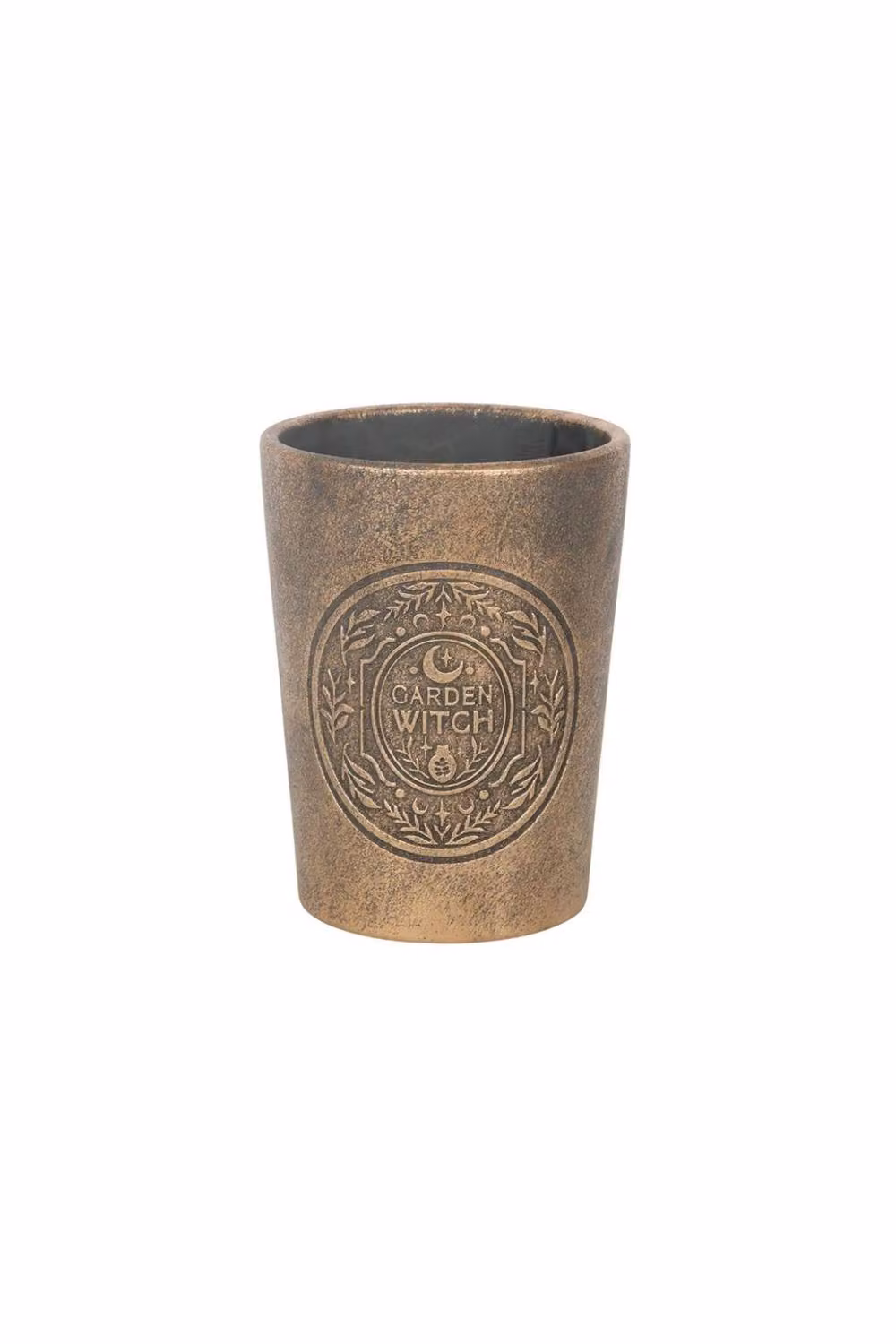 KDMD Bronze Effect Terracotta Plant Pot for Herbs and Succulents – 2