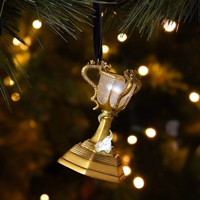 Warner Bros Harry Potter Alumni Triwizard Cup LED Hanging Decoration in Gold – 1