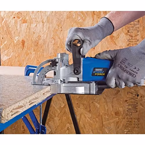 Draper Storm Force 900W Benchtop Biscuit Jointer in Blue – 2
