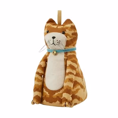 Ulster Weavers Marmalade Cat Animal Print 100% Cotton Shaped Doorstop in Orange and Multicolour, H x W x D: 14 x 28 x 16 cm – 3