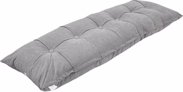 VOGREX Grey Memory Foam Rectangular Bolster Reading Pillow for Back Support W/D/H: 180 x 60 x 18 cm