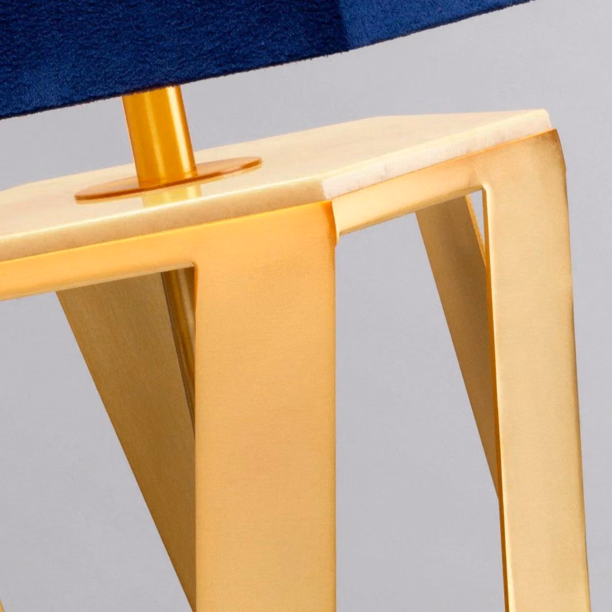Netlighting Apollo 1 Table Lamp in Brushed Brass and Yellow with Marble Base and E27 Socket – 3