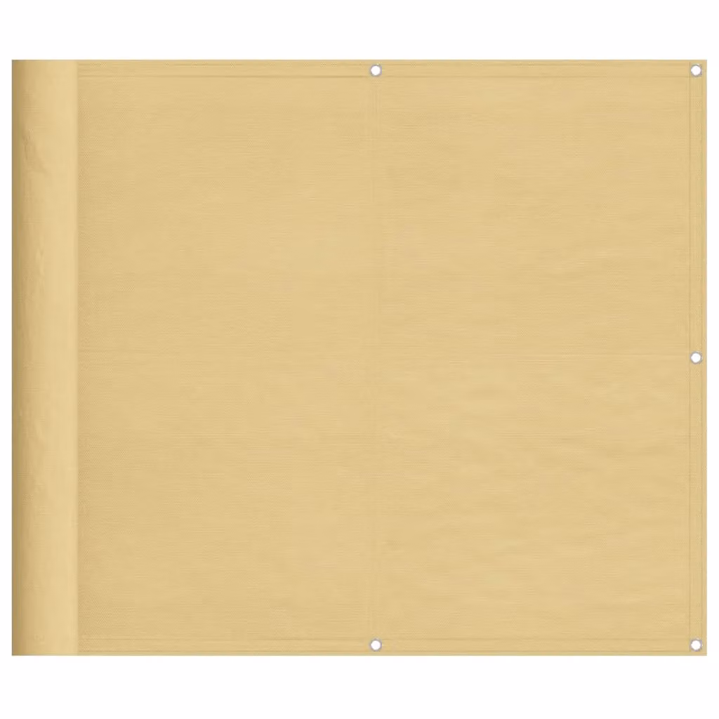 Berkfield Home Opaque Balcony Screen in Sand and Yellow, 100% Polyester, W/H: 90 x 500 cm – 2
