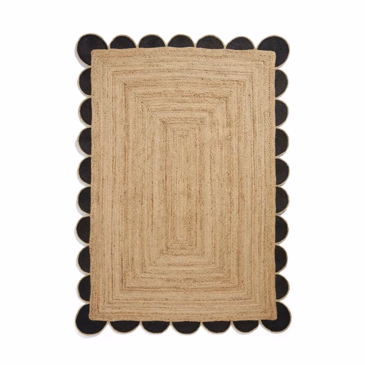 The Rug Shop UK Beige Handmade Plain Jute Modern Area Rug W: 200 cm, D: 290 cm – 3