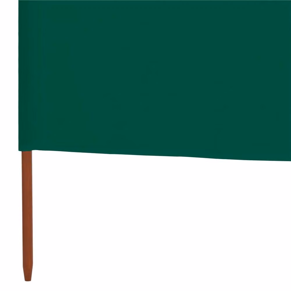 Berkfield Home 9-Panel Fabric Wind Screen Paravent, Green, W: 1200 cm, H: 80 cm – 4