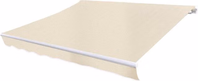 Berkfield Home Beige Polyester Awning Sunshade Canvas, W: 6 m, D: 3 m