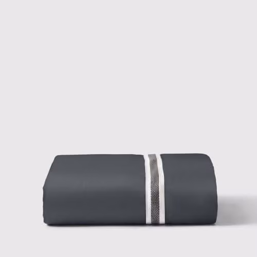 Bedable Mako Satin 460 Thread Count Cotton Deep Fitted Sheet, Grey, W/D/H: 90 x 200 x 36 cm – 1