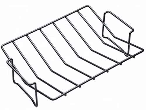 KitchenCraft Non-Stick Rectangular Roasting Rack in Black or Grey, Metal W: 30 cm, D: 21 cm